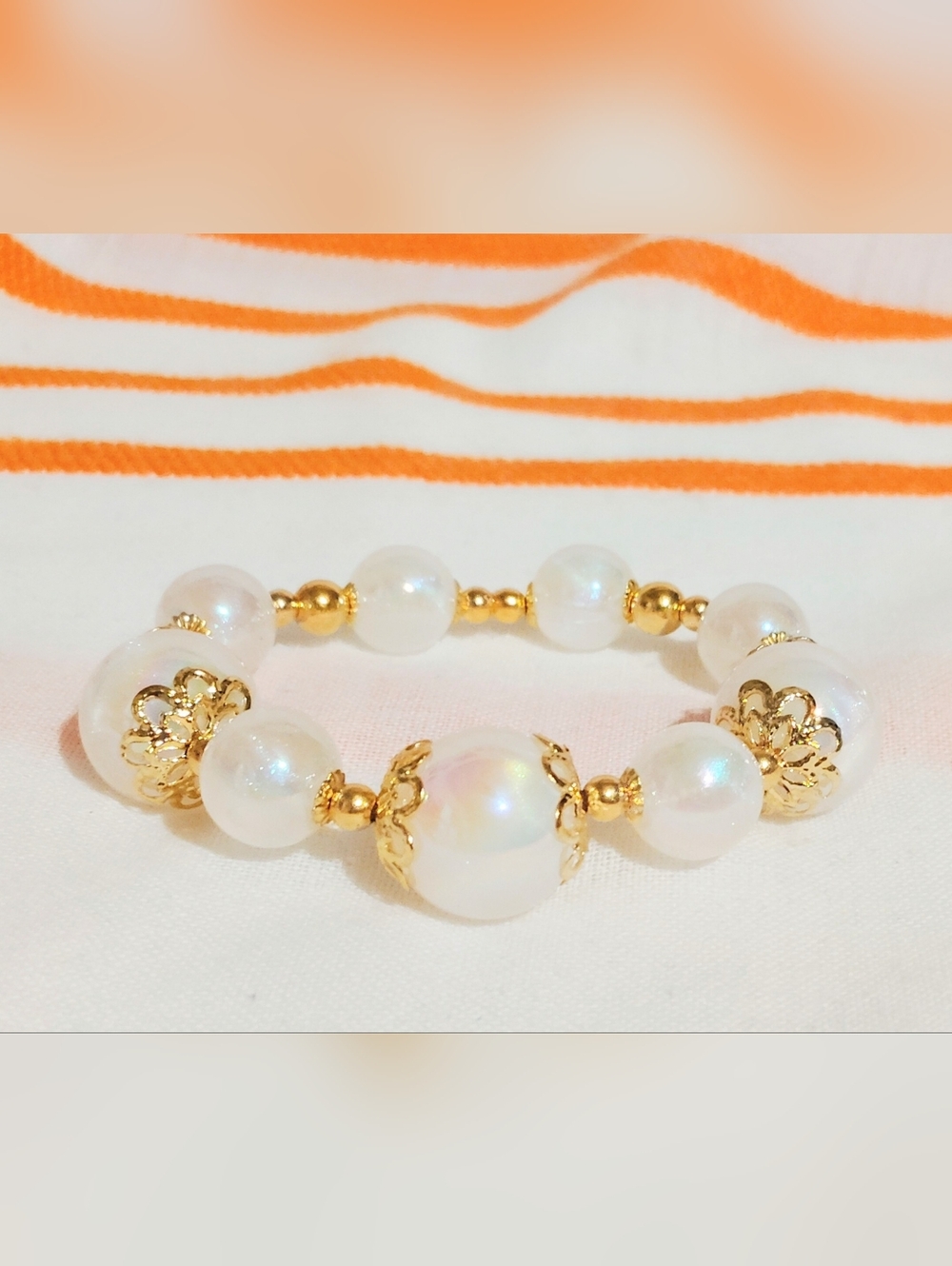 Handmade Bracelet One Of A Kind. Premium Acrylic. Size 7'' Very Beautiful